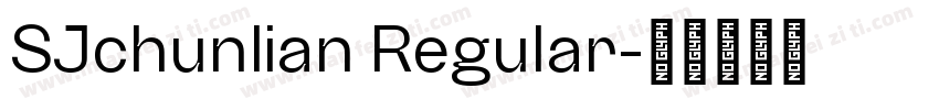 SJchunlian Regular字体转换
